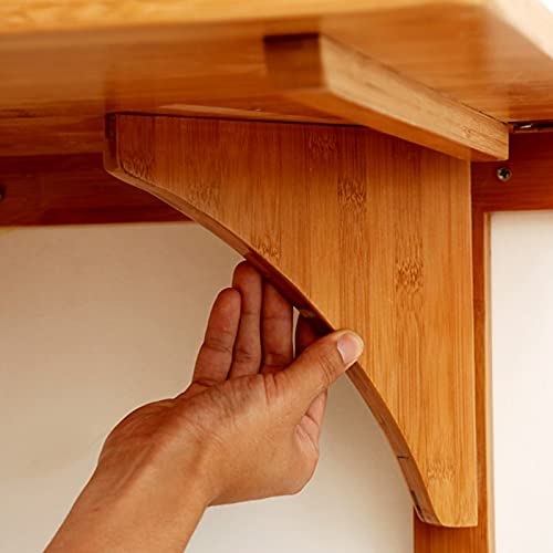 Table murale pliable cuisine LUNEZY - Bureau ordinateur pliant pour petit espace - 5
