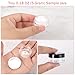 Accmor Sample Containers with 5 Pcs Spatulas, 50 Count 0.18Oz (5 Gram) Lip Balm Containers with Lids, Mini Makeup Sample Pot Jars Round Cosmetic Storage for Lip Balms, Lotion, Powder, Beauty Products