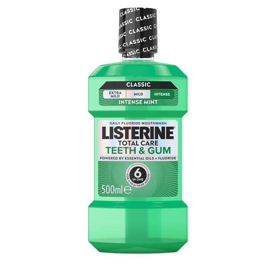 Listerine Zęby i dziączki Płyn do płukania jamy ustnej 500 Ml 1 Jednostka 500 g