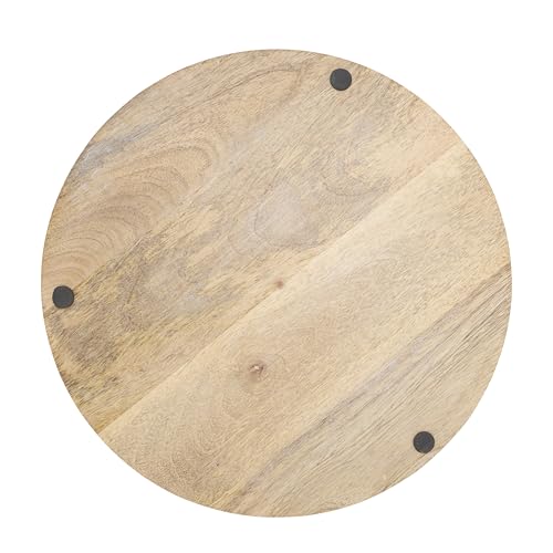 SARO LIFESTYLE Plato Decorativo de Madera Rústica Set x4 miniatura 2
