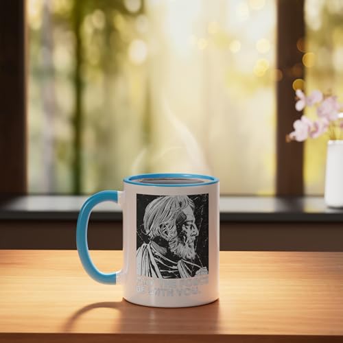 Vaso de cerámica Star Wars Obi-Wan Kenobi 11 oz azul/blanco miniatura 3