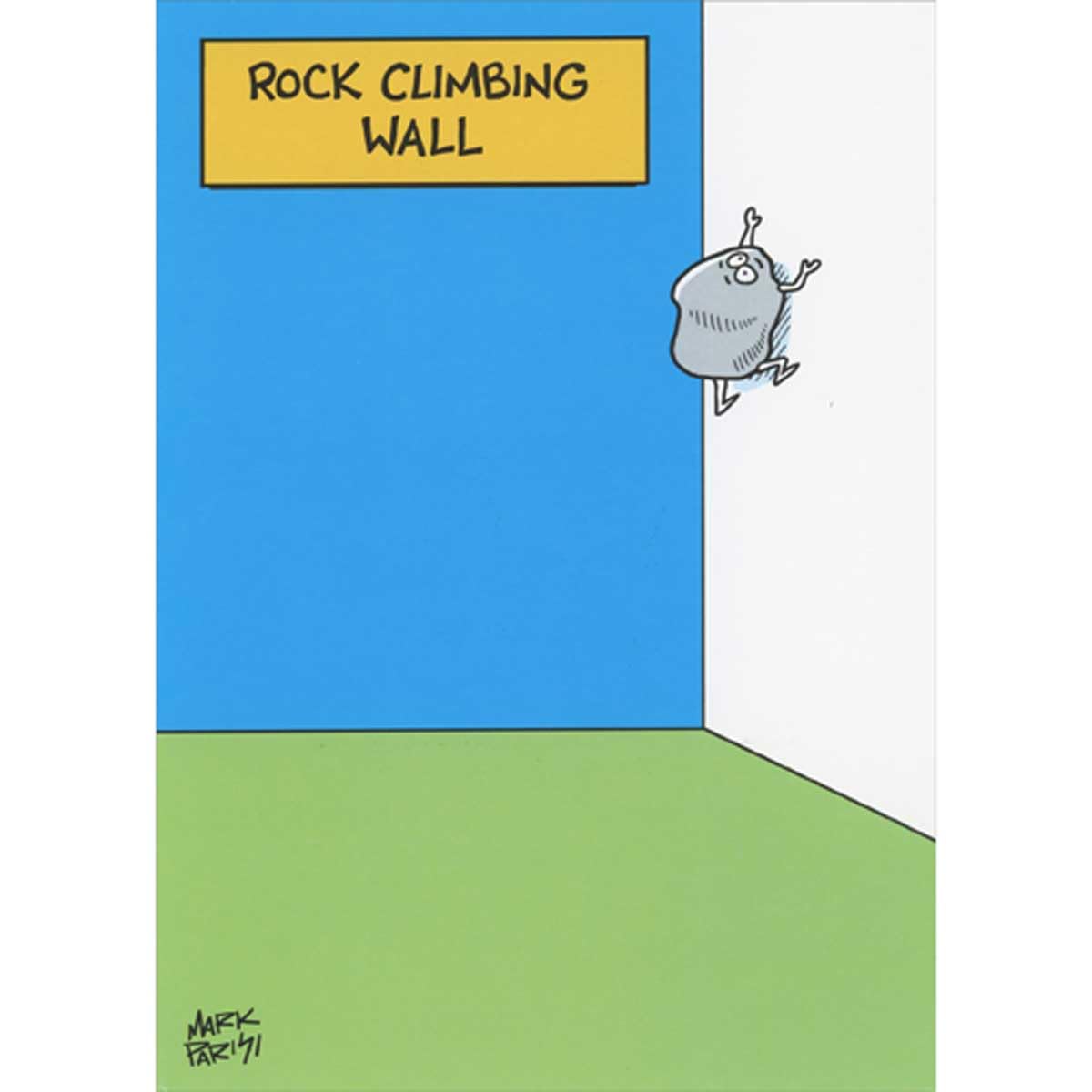 Oatmeal Studios Rock Climbing Wall Funny/Humorous Thank You Card