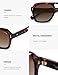 SOJOS Retro Thick Polarized Aviator Sunglasses for Women Men, Large Trendy Bold Square Pilot Shades SJ2385, Brown Tortoise/Brown