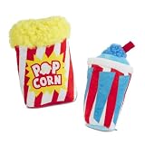 Barkbox Movie Bites Dog Toy Bundle – Squeaky Dog Toys – Plush Dog Toys – Puppy and Pet Toys for Small Dogs