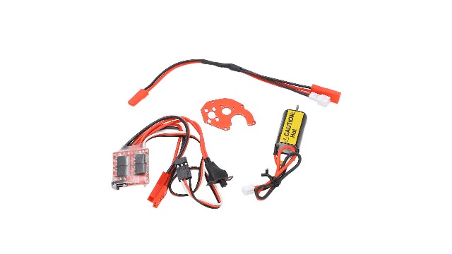 Gonetre Motore Spazzolato 050 66T Con ESC 30A Per SCX24 AXI90081 - Aggiornamento RC 1/24 - 7.4V Con UBEC