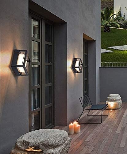 Image of blissbells Modern Diamond-Shape LED Wall Lamp | Matte Black Designer Wall Light for Bedroom, Living Room & Outdoor Decor