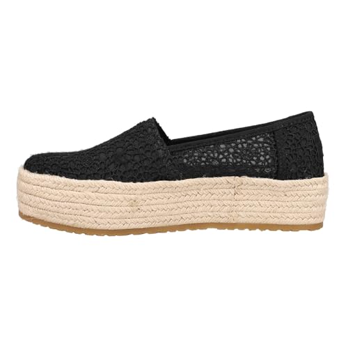Image of TOMS Women's Valencia Denim Plaform Espadrille Flat Platform