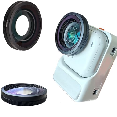 Coyktonty Wide-Angle Lens for Insta360 GO Ultra,HD Optical Glass with 2-Layer Coating 185° Ultra-Wide View Scratch-Resistant Lightweight