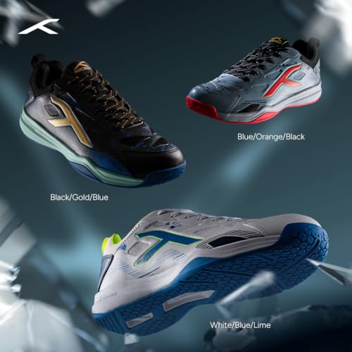 Image of Hundred Blade Armor Badminton Shoes (Non Marking) |Indoor Sports | Lightweight & Breathable | Airflow Mesh Upper | X-Cushion Midsole | Active Grip Outsole | Heel Support