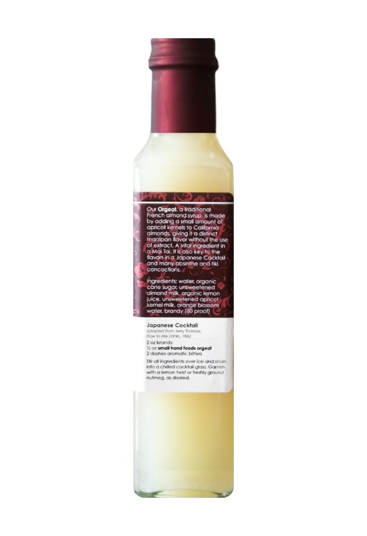 Small Hand Foods Orgeat Syrup (Pack of 2)