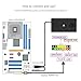 Meiliyizu USB Fingerprint Power Switches Button Screen PC Computer Case Switches USB Power Supply Port For Home Office Desktop Fingerprint Screen Device