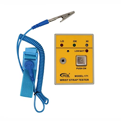 Image of Wrist Strap Grounding Tester Anti-Static ESD Test Ground Wires Test Device Only