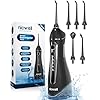 Nicwell Water Dental Flosser Teeth Pick – Cordless Portable 4 Modes Rechargeable Flossers Oral Irrigator IPX7 Waterproof Travel Gum Floss Cleaner Deep Cleaning Flossing Picks for Home Daily Shower