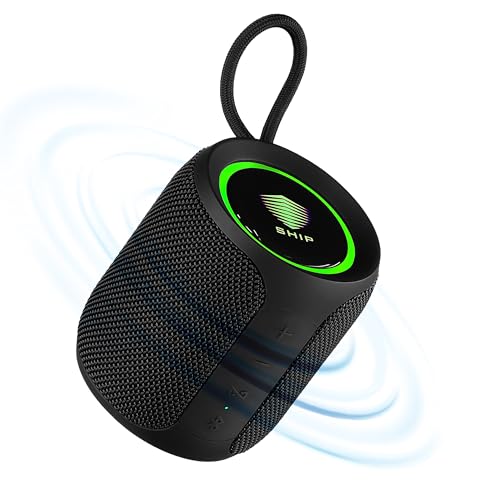 Image of SHIP Coral BTS08 Pro Series Portable Bluetooth Speaker with 16Watt Loud Sound | IPX7 Water Resistance | TWS Feature, Up to 14H Total Playtime | Multi-Compatibility Modes (Napoleon Black)