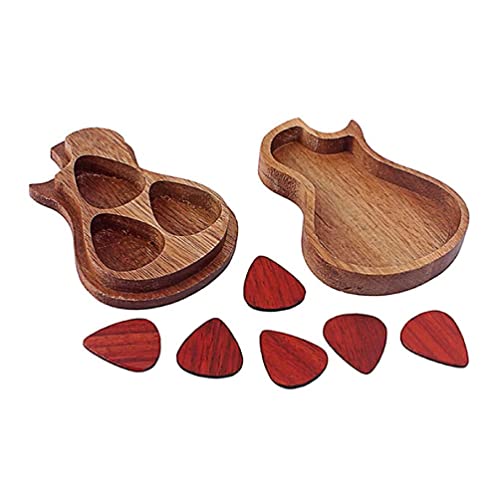 Boîte de médiators de Guitare en Forme de Guitare Boîte de médiator de Guitare Organisateur de médiator de Guitare Boîte… - Les Beatles, Paul McCartney, John Lennon, RIngo Starr, George Harrison Boîte de médiators de Guitare en Forme de Guitare Boîte de médiator de Guitare Organisateur de médiator de Guitare Boîte…