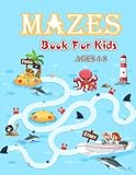  MAZES FOR KIDS AGES 4-8: Challenging Levels Maze Activity Book Activity Workbook for Children with Games, Puzzles, and Puzzle Activity Books For Kids Dry Erase