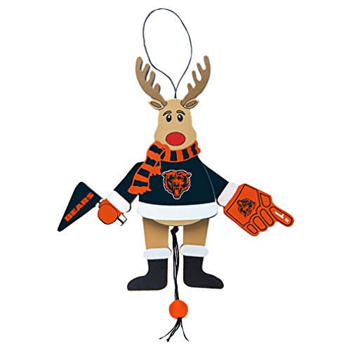 NFL Chicago Bears Wooden Cheer Ornament