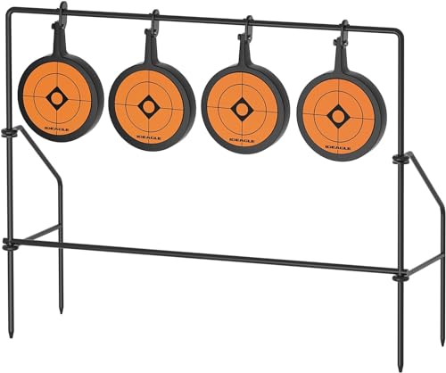 Boosteady Air Rifle Targets,Larger &Thicker Size of BB Gun Target for Air Rifles, Air Guns, BB Guns-Heavy Metal Spinning Pellet Shooting Target Shooting Accessories & Equipment for .177 .20 Caliber