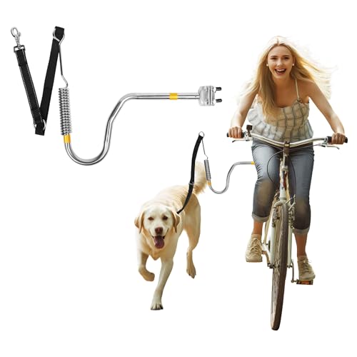 Laisse Chien Vélo Rétractable Extensible Barre Cani VTT Laisse Chien Course à Pied Accessoire Cani VTT