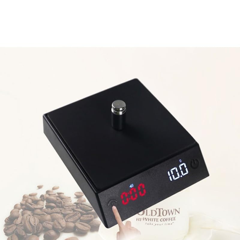 Balance à café intelligente, mini balance à minuterie portable compacte, pesée précise(500g/0.01g)