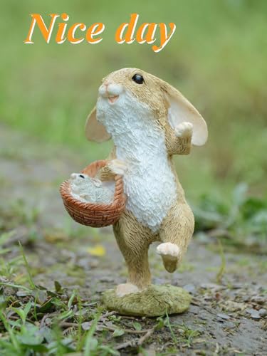 Statuette lapin originale Gemmia idee cadeau pour cremaillere - 7