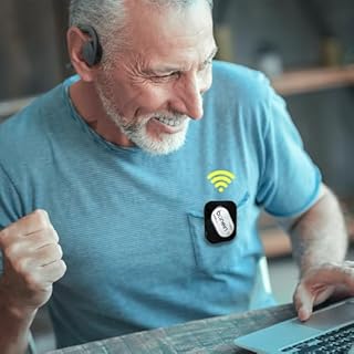 HOSAYA Bone Conduction Hearing Bluetooth Headphone for Elderly to Watch TV or Communicate,Personal earphone for people with Hearing difficulty healthy bone conduction Bluetooth hearing headphone