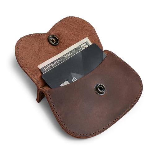 Image of Hide & Drink, Cat Shape Wallet Handmade from Full Grain Leather - Bourbon Brown