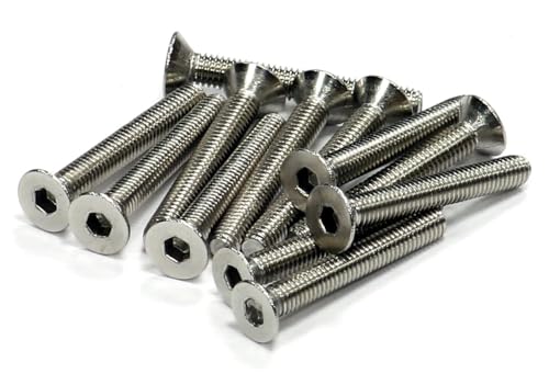 Vis M3x22mm inox haute précision Integy tête fraisée pour modélisme
