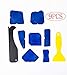 Produktbild HETOOSHI Silikonentferner9 Stücke Silikon Caulking Werkzeug Kit,Abzieher SilikonfugenDichtungsmasse Fliesenreparatur Fliesenfugen Fugenkratzer,Caulk Düse für Küche Badezimmer (Blau)