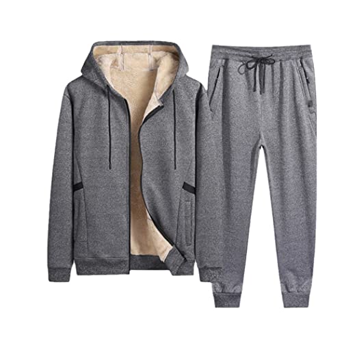 Ensemble d'hiver homme veste laine d'agneau chaude contre le froid intense