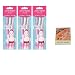 FT Shiseido Facial Razor 3pcs(L) x 3 Pack (total 9 pcs) Value Set with Premium Oil Blotting Paper