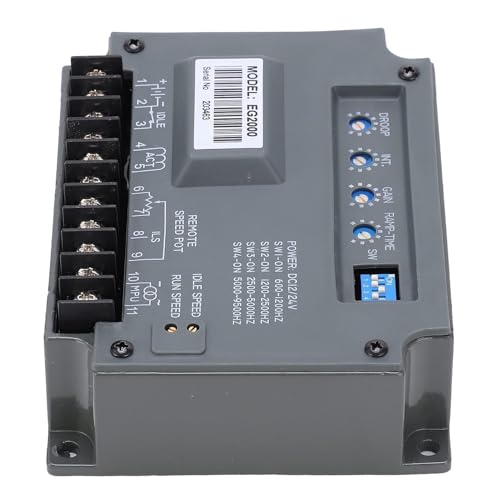 Agatige EG2000 12V 24V Generator Control Panel, Electronic Engine Speed Controller Governor Diesel Generator Engine Speed Controller Genset Parts for Generator