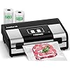 FRESKO - Fully Automatic Vacuum Sealer Machine, 140 Watts, Hands Free Food Sealer with Smart Bag, Dry/Wet Food Detection, 2 Roll Bag, Cutter