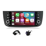 Carplay Android 13 GPS WiFi 6,2 Zoll Autoradio Radio 2+32G GPS Navi Kompatibel für FIAT Punto 10-16/Linea 12-15