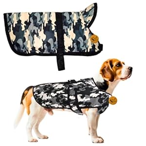 Sage Square Dog Winter Ultra Warm Camouflage Army Coat Thicker Fleece Dog Hoodie Vest for Cold Weather, Random (Camouflage, M – 16 Inch)