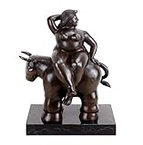 Kunst & Ambiente - Modern Bronze Sculpture - Rapto de Europe - Fernando Botero - Decoration - Women Figure - Bull Figure