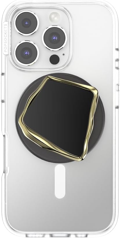 PopSockets Phone Grip for MagSafe, Magnetic Holder, Phone Stand, Crystal - Enamel Obsidian Cut