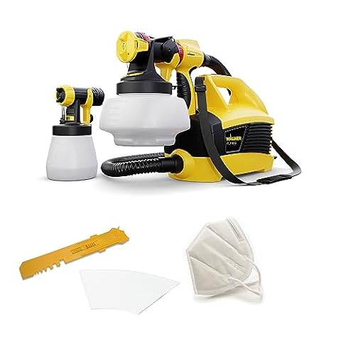 WAGNER System natryskowy W 690 FLEXiO do farb ściennych, lakierów i lazury we wnętrzach 15 m²-6 min, pojemnik 1800 ml/800 ml, 630 W, wąż 3,5 m