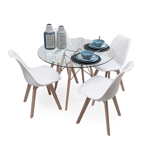 Homely: Conjunto de Comedor Tower 100 Da