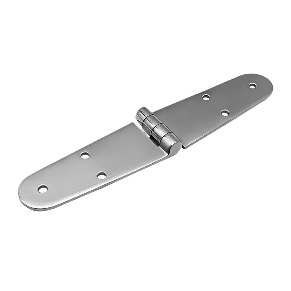 Ashnvkzwn Onecolor 316 Stainless Steel Casting Hinge Flat Cabinet Door Hinge For 6 Holes Cast Strap Deck Hinge Compatible With Boat Hardware 200 X 38Mm