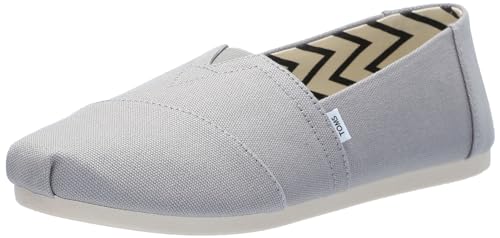 Toms Women Espadrille, Drizzle Grey Recycled Cotton Canvas, 43.5 EU