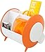 Produktbild Exerz EX8986 Tisch-Organizer/drehbares Ablagesystem mit Bürobedarf  Sicherheitsschrere (Nicht scharf), Lineal, Klebebandabroller, Radiergummi, Büroklammern INKLUSIVE - Stiftehalter (Orange)