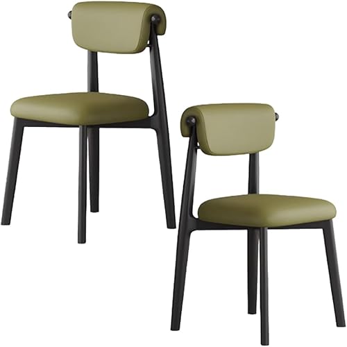 Miniatura 38 de YVYKFZD Juego de sillas de comedor, silla de comedor de madera maciza, sillas de cocina tapizadas, silla de sala de estar con respaldo curvo, para