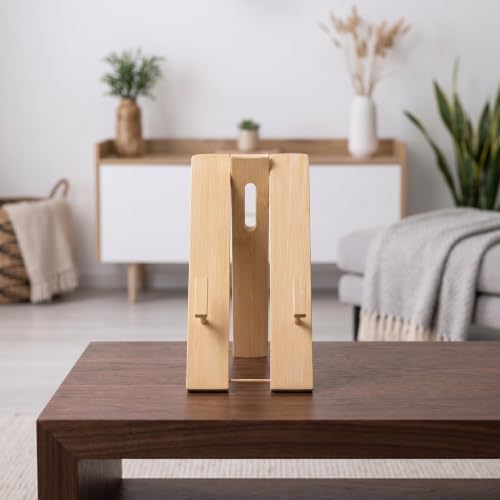 Support pliable pour éventails en bois, base élargie japonerie pour exposition - 7