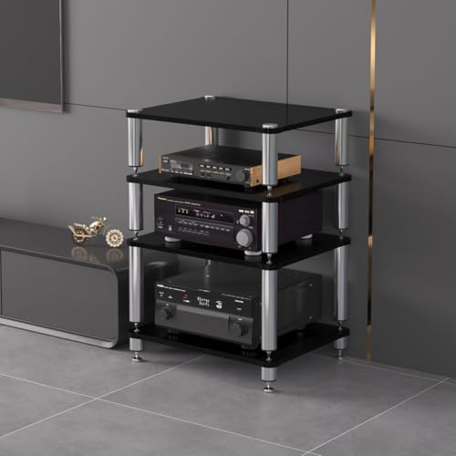 Support pour composants AV blanc multifonctionnel meuble stéréo pour salon - 3