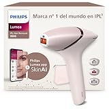 Philips Lumea serie 9900, dispositivo de depilación IPL, alternativa de depilación láser, SenseIQ y SkinAI, 3 accesorios para el cuerpo, la cara y zonas de precisión, con y sin cable, BRI953/02