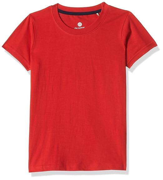 Image of Boys Plain T-Shirt Cotton Rich | Round Neck Half Sleeve Kids Tee | Ultra Soft Bio-Washed Fabric | Comfortable Stylish