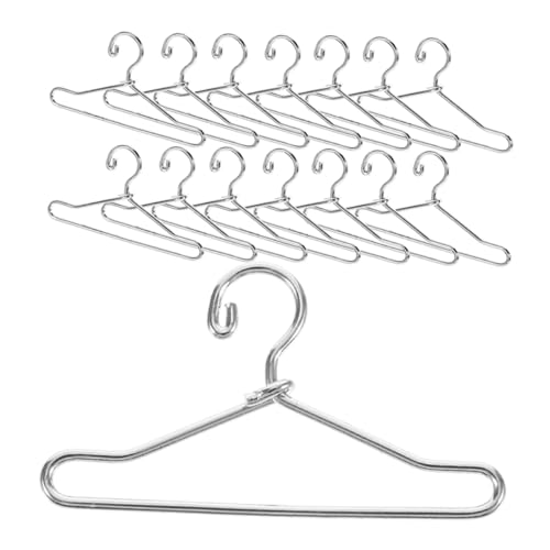 Cabilock 25pcs Miniature Doll Clothes Hangers for Doll Storage Boys and Girls Playtime