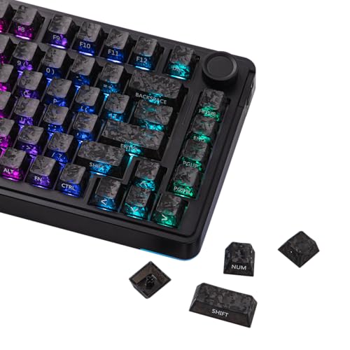 EPOMAKER SmokFiber Keycaps Set - 120 Keys Side-Printed PC...