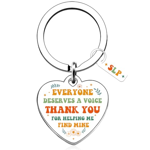 Luvsweets Speech Therapy Gifts Keychain - Speech Pathologist Therapist Thank